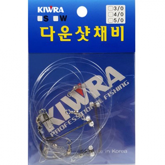 키우라 (KW-302) 다운샷채비S 광어 우럭 생미끼