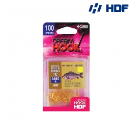 HDF 해동조구사 드림훅 경기전용 붕어 무미늘침 금색 덕용 100PCS HH-581